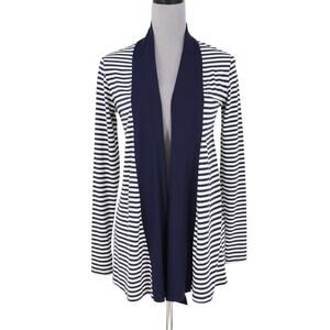 Mott 50 Sweater Womens Medium Blue White Rayon Bamboo Sun Protection UPF 50